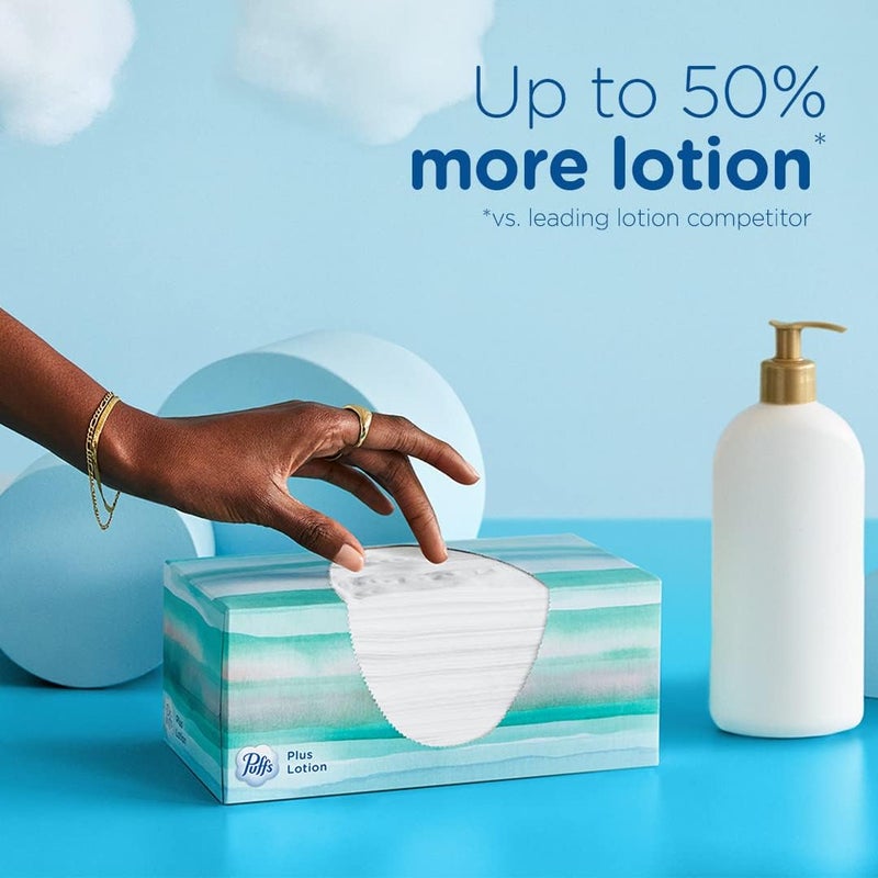 Puffs Plus Lotion Facial Tissues - 56 Count Cube - Image 4